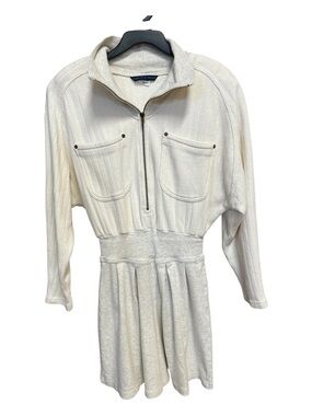 EUC Seattle Gear Cream Long Sleeve Vintage Romper | Size Medium